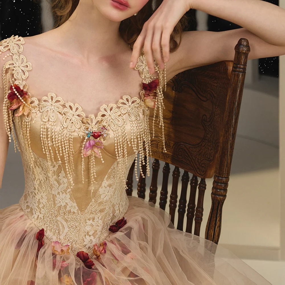 The Oracle of the Blossom Fairy Corset Dress - Picture 3 of 11